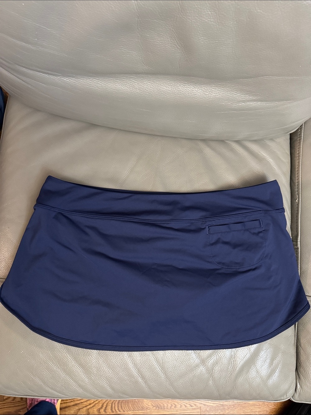 Athleta Navy Blue Swim Skirt size XL - Picture 5 of 7